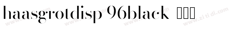 haasgrotdisp 96black字体转换